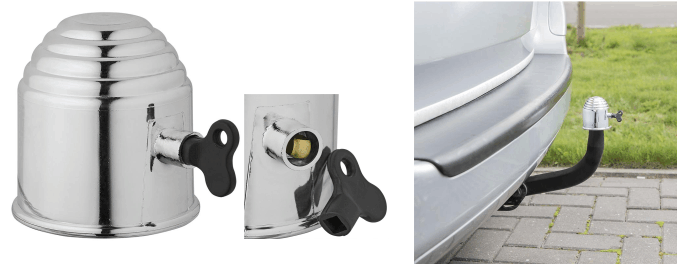 Abdeckkappe Chrom f�r Anh�ngerkupplung mit Schl�ssel