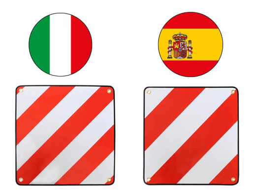 Warntafel Italien / Spanien 2 in 1 Warntafel Italien / Spanien 2 in 1