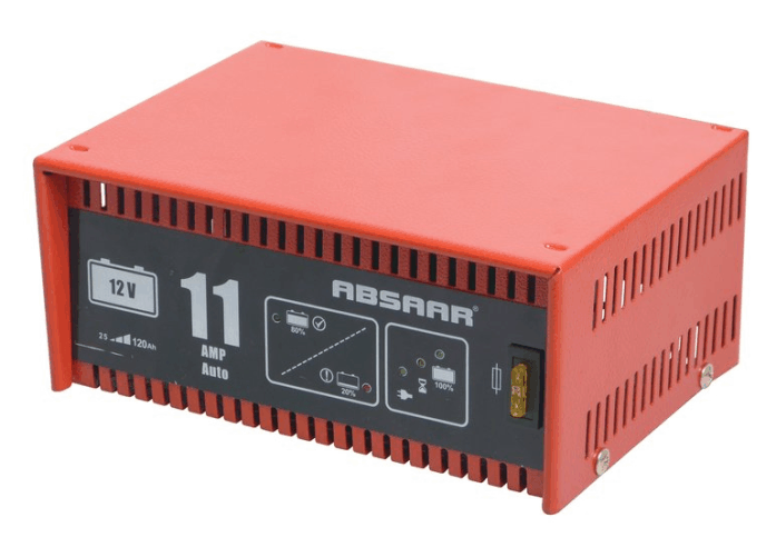 Absaar Batterieladeger�t 12 V / 11 A mit Metallgeh�use