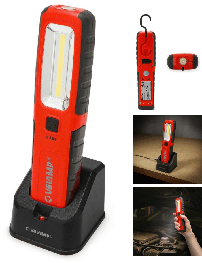 LED Arbeitsleuchte wiederaufladbar, mit Ladestation