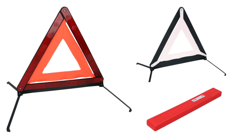 Warndreieck mit E-Prüfzeichen Warndreieck mit E-Prüfzeichen