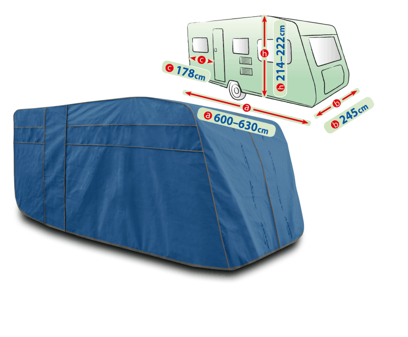 Mobile Garage Vollgarage f�r Wohnanh�nger Gr. 630ER