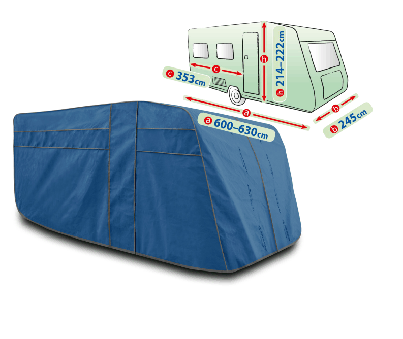 Mobile Garage Vollgarage f�r Wohnanh�nger Gr. 630EF