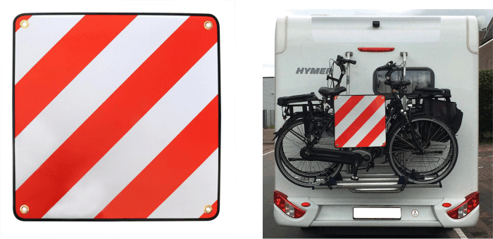 Alu-Warntafel Reisemobil für Italien Alu-Warntafel Reisemobil für Italien