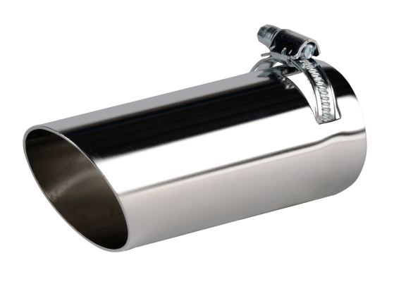 Edelstahl Auspuffblende rund / schr�g