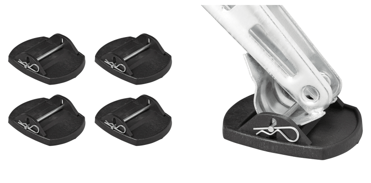 St�tzplatten mit Metallstift