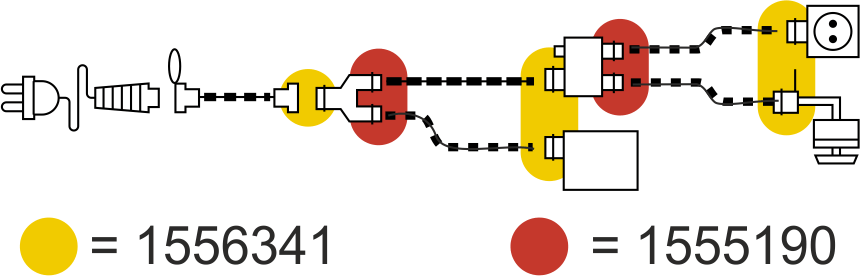 Calix Sicherungsclipse Montagebeispiel Calix Sicherungsclipse Montagebeispiel