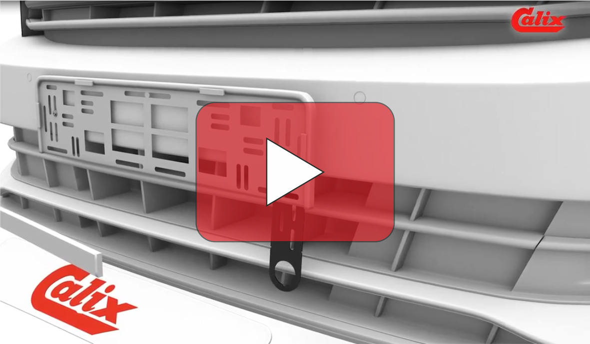 Anwendungsanimation Calix Montagebügel Nummernschild Anwendungsanimation Calix Montagebügel Nummernschild