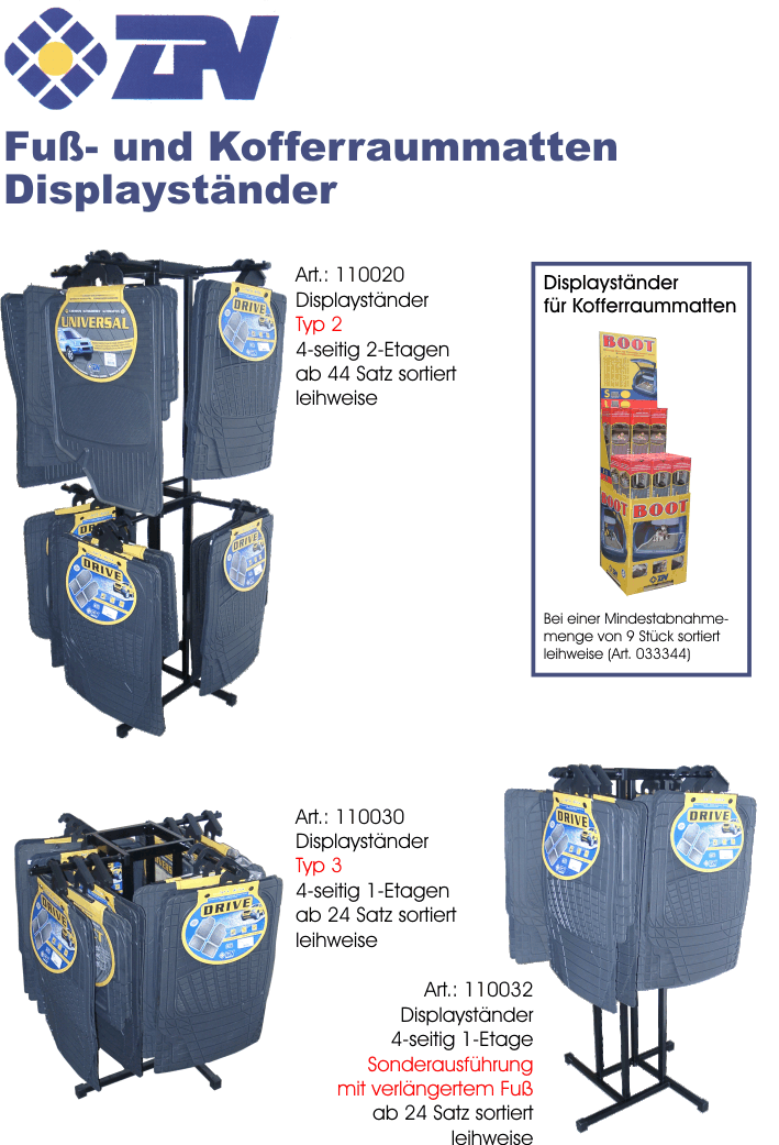 Fu�matten Displayst�nder